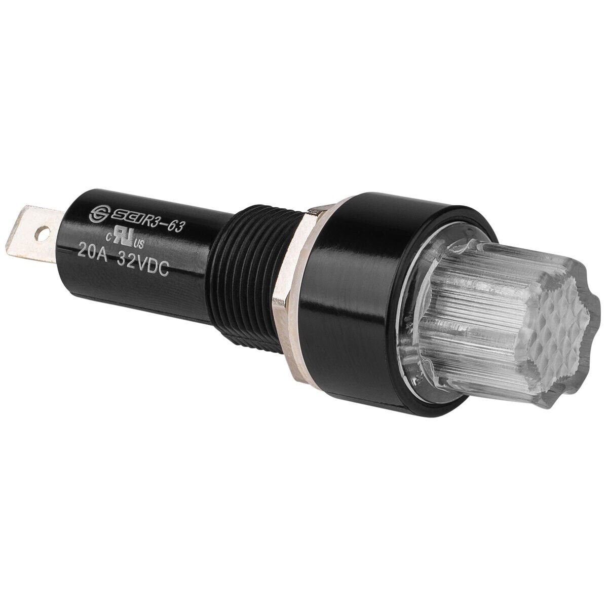 Splash Proof IP66 3AG Fuse Holder with LED Indicator Light